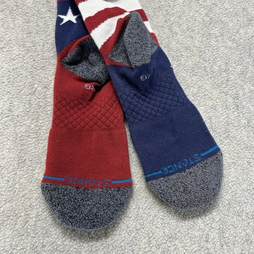 Stance Cleveland Indians‎ Brigade Crew Socks Size Large MLB USA Flag NWT